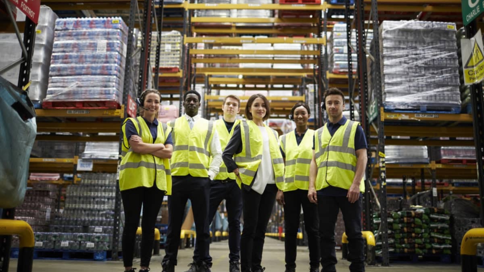 group of warehouse workers