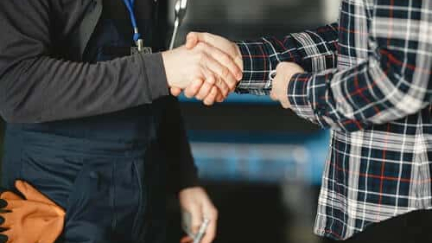two people shaking hands